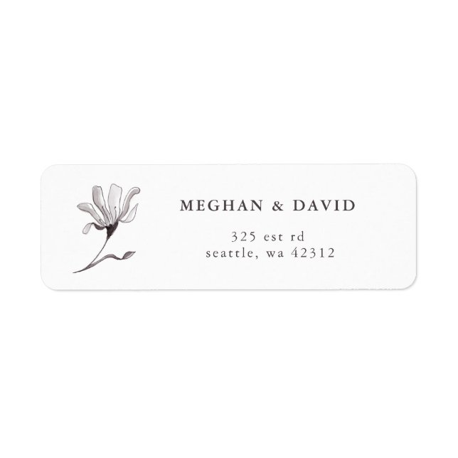Rustic Elegant Floral Sketch Wedding (Front)