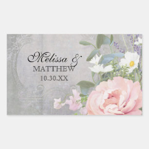 Rustic Elegant Floral Sticker