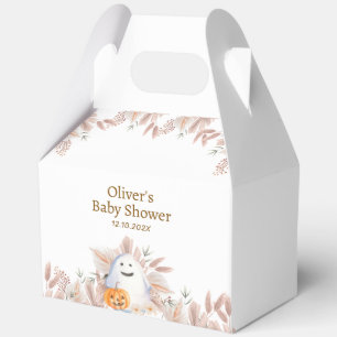 Rustic Elegant Little Boo Boho Ghost Baby Shower Favor Box