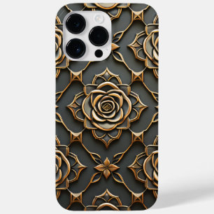Rustic Elegant Metallic Rose Case-Mate iPhone 14 Pro Max Case
