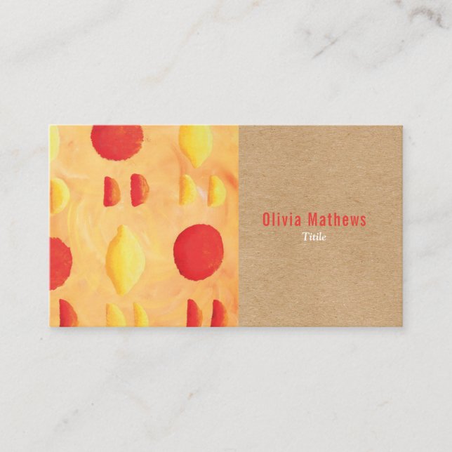 Rustic Elegant Professional Business Card (Front)