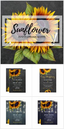 Rustic Elegant Sunflowers Collection