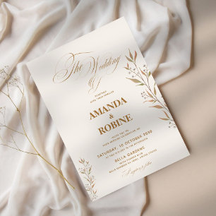 Rustic Elegant Wedding Invitation