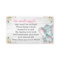 Rustic Elephant Baby Shower Book Request Card