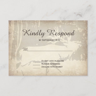 Rustic Elk Chasse Faune Mariage Cartes RSVP