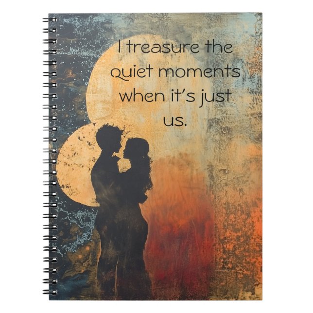 Rustic Embrace Spiral Notebook (Front)