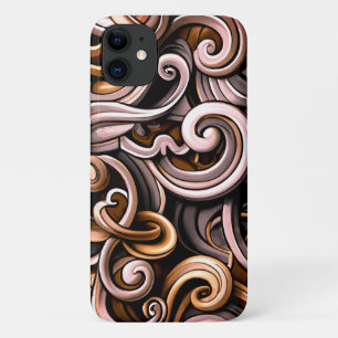 Rustic Energy Swirls  iPhone 11 Case