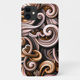 Rustic Energy Swirls  iPhone 11 Case