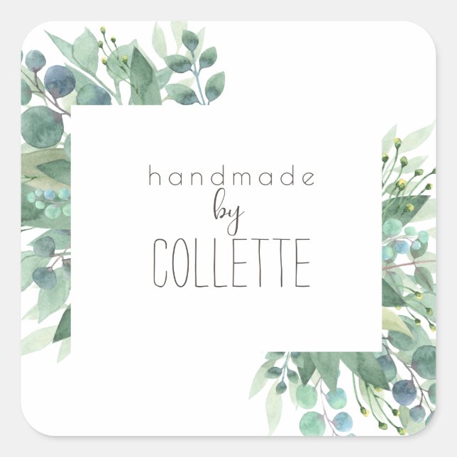 Rustic Eucalyptus Border Product Label (Front)