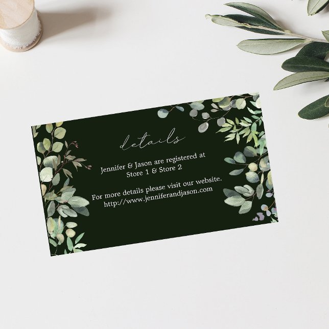 Rustic Eucalyptus Details SM - Green Enclosure Card (Creator Uploaded)