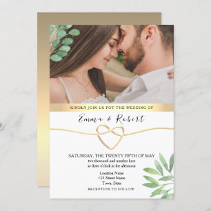 Rustic Eucalyptus Greenery Wedding Invitation