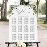 Rustic Eucalyptus Greenery Wedding Seating Chart<br><div class="desc">Designed to coordinate with our Boho Greenery wedding collection,  this customizable seating chart template features watercolor eucalyptus & leafy foliage and has been paired with an elegant calligraphy and a classy serif font in black. To make advanced changes,  please select "Click to customize further" option under Personalize this template.</div>