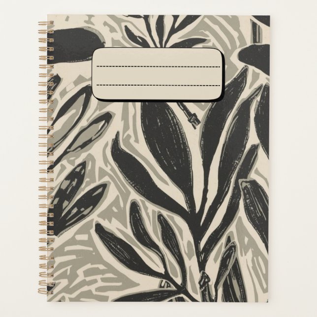Rustic Eucalyptus Leaves & Branches Notebook (Devant)