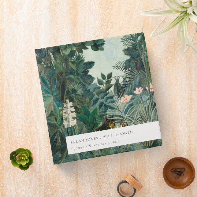 Rustic Exotic Tropical Rainforest Wedding Albums Binder (In Situ)