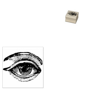 Rustic Eyeball Vintage Rubber Stamp