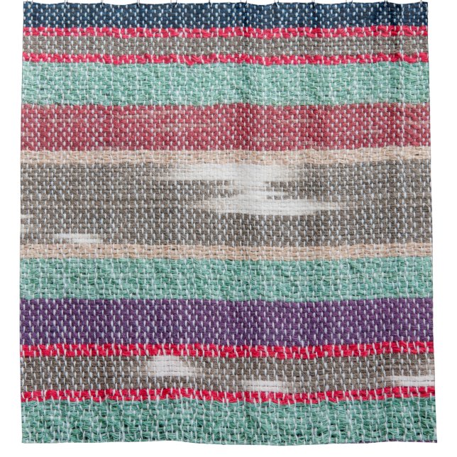 Rustic Fabric: Colourful Textured Mosaic (Front)