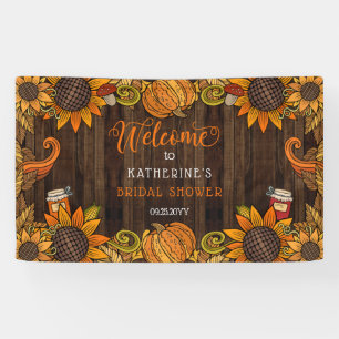 Rustic Fall   Autumn Bridal Shower Welcome Banner