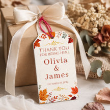 Rustic Fall Autumn Ivory & Orange Leaves