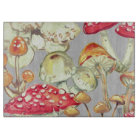 Rustic Fall Autumn Mushroom Woodland Nature Grey