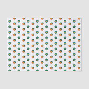 Rustic Fall Autumn Nature Acorn Pattern Tissue Paper