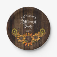 Rustic Fall | Autumn Sunflowers Retirement Party