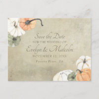 Rustic Fall Autumn Wedding Save the Date