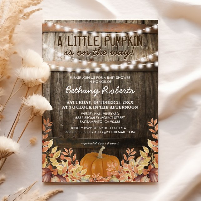 Rustic Fall Baby Shower Invitation (Creator Uploaded)