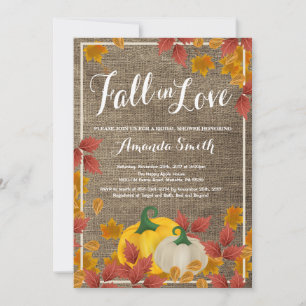 Rustic Fall Bridal Shower invitation