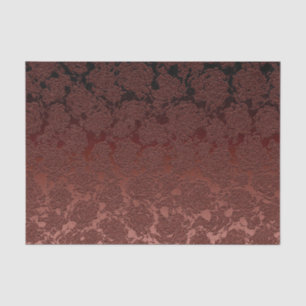 Rustic Fall Brown Floral Pattern  Tissue Paper