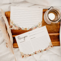 Rustic Fall Flowers Boho Bridal Shower