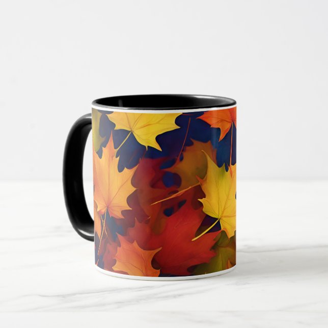 Rustic Fall Foliage Mug (Front Left)