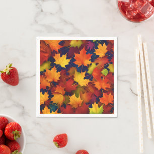 Rustic Fall Foliage Napkin