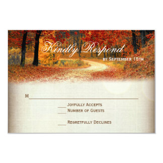 fall themed wedding invitations