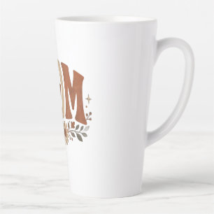Rustic Fall Mom Floral Autumn Love Latte Mug