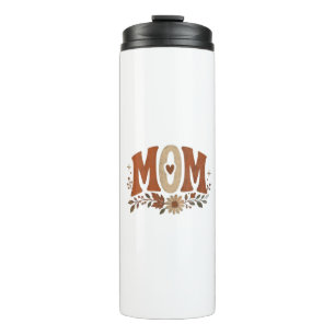 Rustic Fall Mom Floral Autumn Love Thermal Tumbler