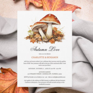 Rustic Fall or Autumn Couple Shower Invitation