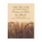 Rustic fall save the date postcards with wheat