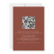 Rustic Fall Terracotta Florals QR Code Wedding