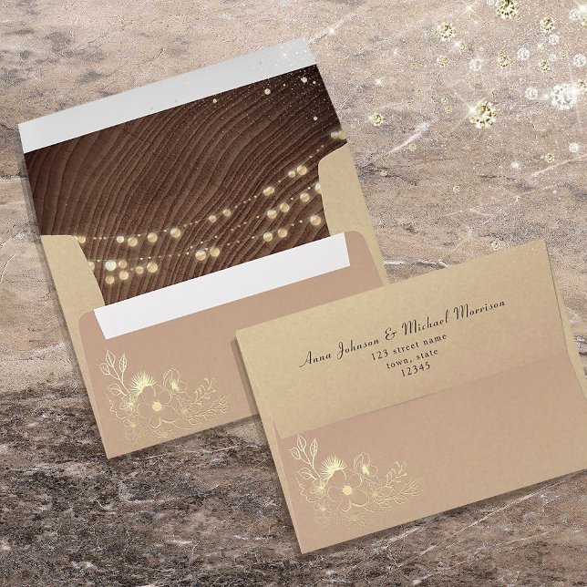Rustic Fall Wedding  Envelope (Creator Uploaded)