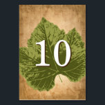 Rustic Fall Wedding Ideas | Table Number Cards<br><div class="desc">Looking for rustic fall wedding ideas and in need of table number cards for your guest tables? This custom table number card is designed with autumn leaves on worn old parchment to match your fall themed wedding perfectly. Have a different colour leaf for each of your tables as well as...</div>