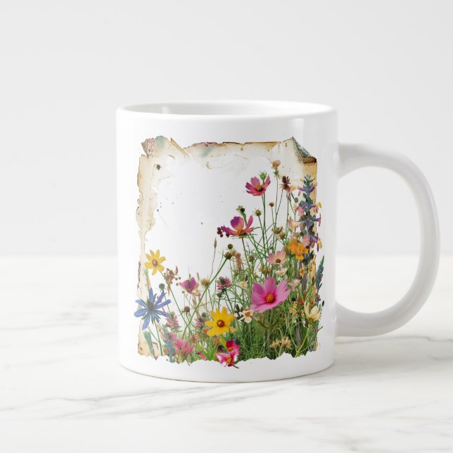 Rustic Fall Wildflowers Specialty Mug (Right)