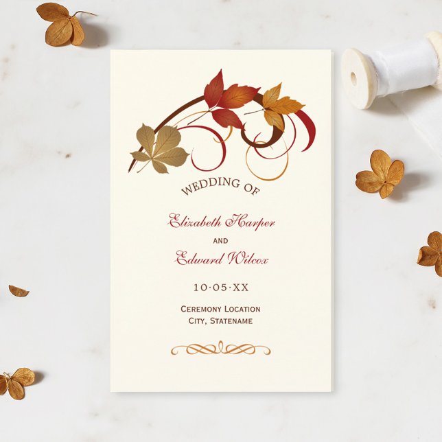 Rustic Falling Leaves Fall Wedding (Creator Uploaded)