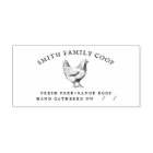 Rustic Family Coop Chicken Egg Carton Stamp