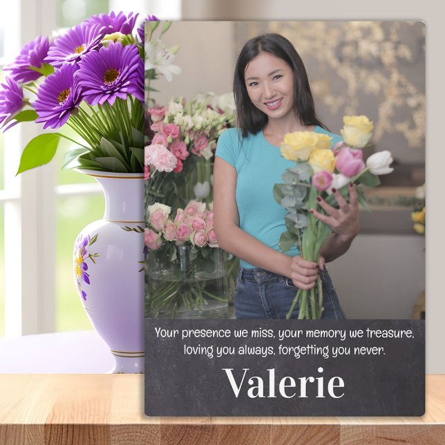 Rustic Family Keepsake Photo Memorial Plaque (Creator Uploaded)