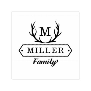 Rustic Family   Personalized Stamp