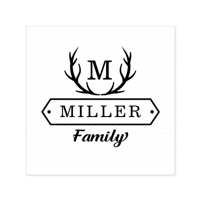 Rustic Family | Personalized Stamp (Design)