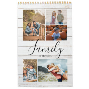 Rustic Family Photos Calendar