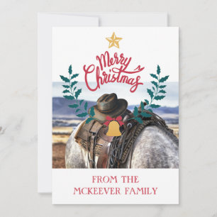 Rustic Family Ranch Christmas Greeting Card