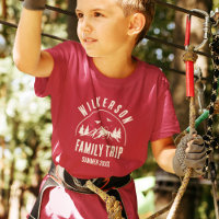 Rustic Family Trip Cabin Woods Retro