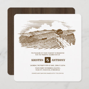 Rustic   Farm   Barn Wood Wedding Invitations